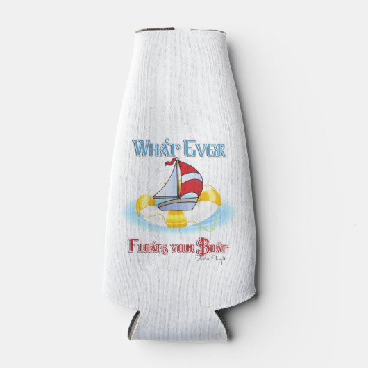 Was auch immer Ihr Boot schwimmt Flaschenkühler (Vorderseite)