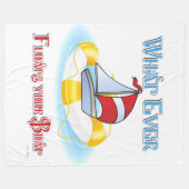 Was auch immer Ihr Boot schwimmt Fleecedecke (Vorderseite (Horizontal))