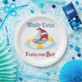 Was auch immer Ihr Boot schwimmt Pappteller (Party)