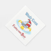 Was auch immer Ihr Boot schwimmt Serviette (Ecke)