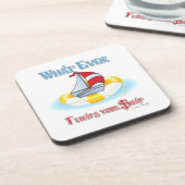 Was auch immer Ihr Boot schwimmt Untersetzer (Linke Seite)