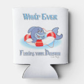 Was auch immer Ihr Dolphin schwimmt Dosenkühler (Rückseite)