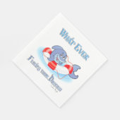 Was auch immer Ihr Dolphin schwimmt Serviette (Ecke)