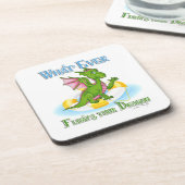 Was auch immer Ihr Drache Niedlich schwimmt Getränkeuntersetzer (Linke Seite)