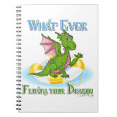 Was auch immer Ihr Drache Niedlich schwimmt Notizblock (Vorderseite)