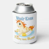 Was auch immer Ihr Einhorn schwimmt Dosenkühler (Kanne Rückseite)
