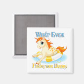 Was auch immer Ihr Einhorn schwimmt Magnet (Vorderseite/Rückseite)