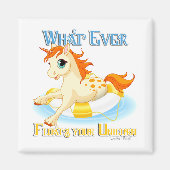 Was auch immer Ihr Einhorn schwimmt Magnet (Vorne)
