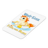 Was auch immer Ihr Einhorn schwimmt Magnet (Linke Seite)