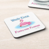 Was auch immer Ihr Flamingo 2 schwimmt Getränkeuntersetzer (Linke Seite)