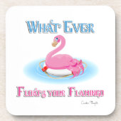 Was auch immer Ihr Flamingo 2 schwimmt Getränkeuntersetzer (Vorderseite)