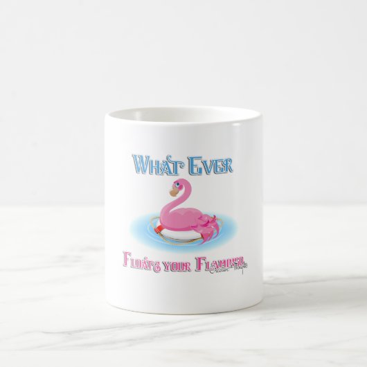 Was auch immer Ihr Flamingo 2 schwimmt Kaffeetasse (Mittel)