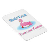 Was auch immer Ihr Flamingo 2 schwimmt Magnet (Rechte Seite)