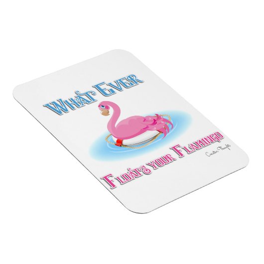 Was auch immer Ihr Flamingo 2 schwimmt Magnet (Rechte Seite)