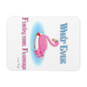 Was auch immer Ihr Flamingo 2 schwimmt Magnet (Horizontal)
