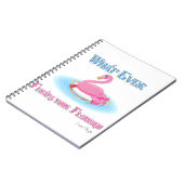 Was auch immer Ihr Flamingo 2 schwimmt Notizblock (Linke Seite)