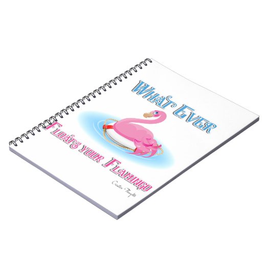 Was auch immer Ihr Flamingo 2 schwimmt Notizblock (Linke Seite)