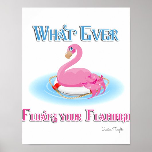Was auch immer Ihr Flamingo 2 schwimmt Poster (Vorne)