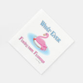 Was auch immer Ihr Flamingo 2 schwimmt Serviette (Ecke)