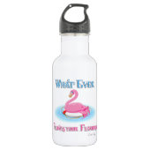 Was auch immer Ihr Flamingo 2 schwimmt Trinkflasche (Vorderseite)