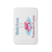 Was auch immer Ihr Flamingo schweben lässt Badematte (Vorderseite Vertikal)