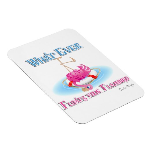 Was auch immer Ihr Flamingo schweben lässt Magnet (Rechte Seite)
