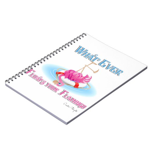 Was auch immer Ihr Flamingo schweben lässt Notizblock (Linke Seite)