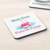 Was auch immer Ihr Flamingo schweben lässt Untersetzer (Linke Seite)