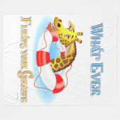 Was auch immer Ihr Giraffe 2 schweben lässt Fleecedecke (Vorderseite (Horizontal))