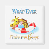 Was auch immer Ihr Giraffe 2 schweben lässt Magnet (Vorne)