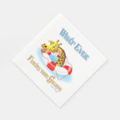 Was auch immer Ihr Giraffe 2 schweben lässt Serviette (Ecke)