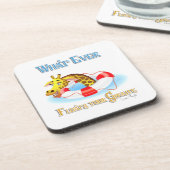 Was auch immer Ihr Giraffe 2 schweben lässt Untersetzer (Linke Seite)