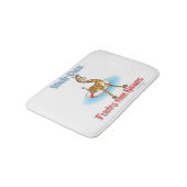 Was auch immer Ihr Giraffe schweben lässt Badematte (Schrägansicht)