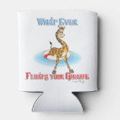 Was auch immer Ihr Giraffe schweben lässt Dosenkühler (Rückseite)