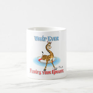 Was auch immer Ihr Giraffe schweben lässt Kaffeetasse