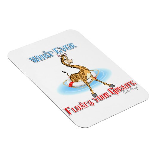 Was auch immer Ihr Giraffe schweben lässt Magnet (Rechte Seite)