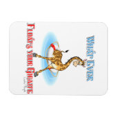 Was auch immer Ihr Giraffe schweben lässt Magnet (Horizontal)