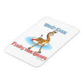 Was auch immer Ihr Giraffe schweben lässt Magnet (Linke Seite)