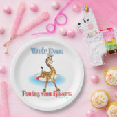 Was auch immer Ihr Giraffe schweben lässt Pappteller (Party)