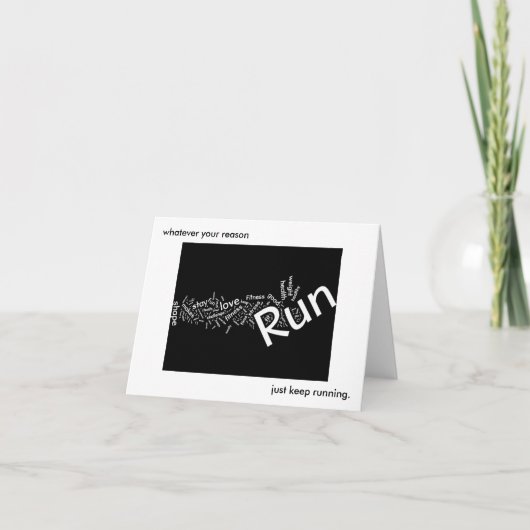 Was auch immer Ihr Grund, gerade Betrieb behalten Karte (Vorderseite)