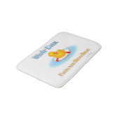 Was auch immer Ihr Gummiduckie schwimmt Badematte (Schrägansicht)