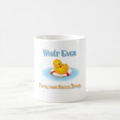 Was auch immer Ihr Gummiduckie schwimmt Kaffeetasse (Mittel)