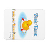 Was auch immer Ihr Gummiduckie schwimmt Magnet (Horizontal)