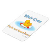 Was auch immer Ihr Gummiduckie schwimmt Magnet (Linke Seite)