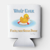 Was auch immer Ihr Gummihandschuh schwimmt Dosenkühler (Rückseite)