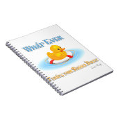 Was auch immer Ihr Gummihandschuh schwimmt Notizblock (Rechte Seite)