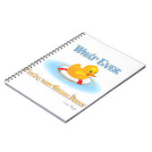 Was auch immer Ihr Gummihandschuh schwimmt Notizblock (Linke Seite)