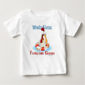 Was auch immer Ihr Huhn schwimmt Baby T-shirt (Vorderseite)
