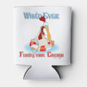 Was auch immer Ihr Huhn schwimmt Dosenkühler (Vorderseite)