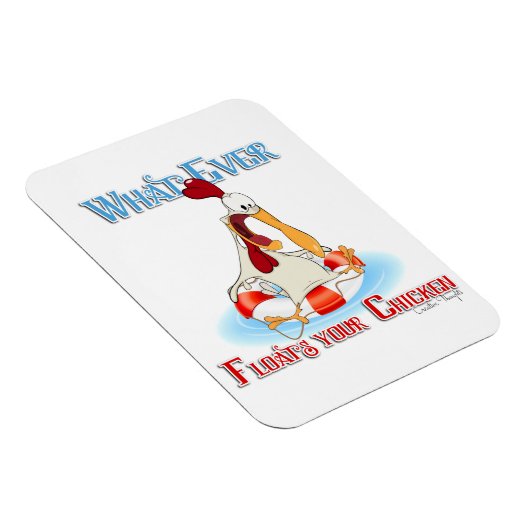 Was auch immer Ihr Huhn schwimmt Magnet (Rechte Seite)